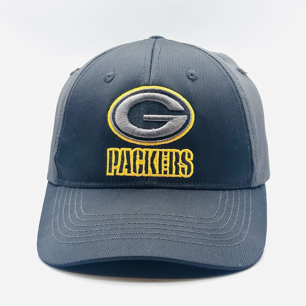 Green Bay Packers Hat Cap SnapBack Strap NFL Teams Apparel Black